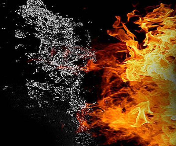 Hd Water and Fire Wallpaper - Download to your mobile from PHONEKY