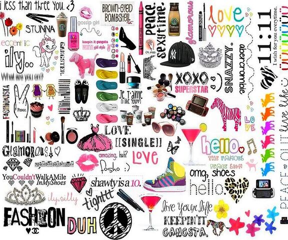 girly collage wallpapers