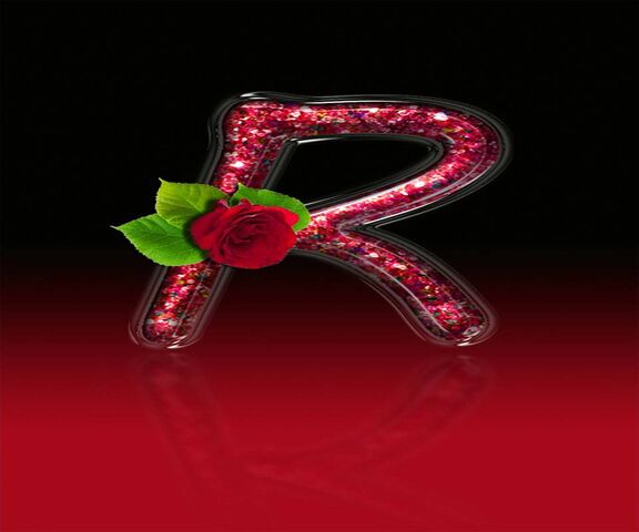 Red Rose Letter R12 Wallpaper - Download to your mobile from PHONEKY