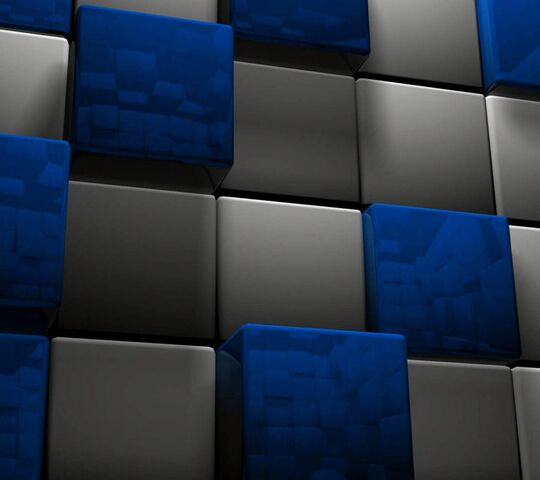 Blue White Blocks Wallpaper - Download to your mobile from PHONEKY