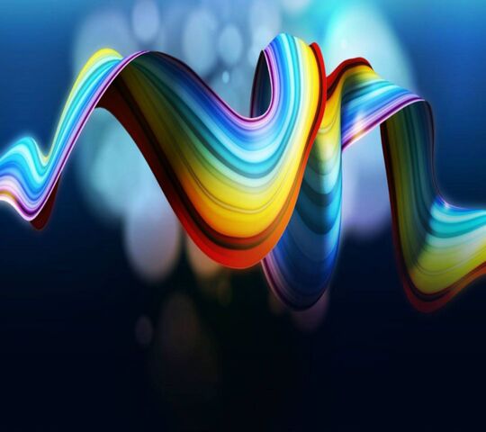 3D Abstract Wave Wallpaper - Download to your mobile from PHONEKY