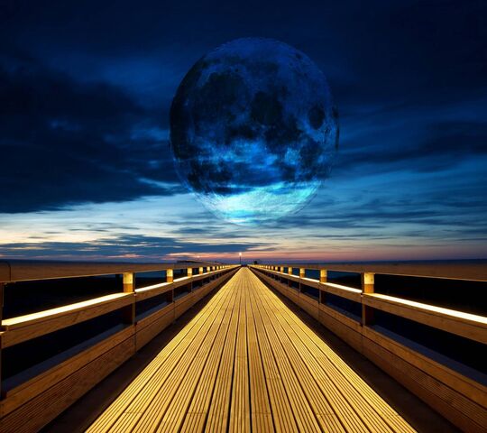 Moon Walkway Wallpaper - Download to your mobile from PHONEKY