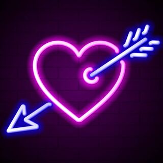 Decorate Lovely - neon heart Wallpaper Download | MobCup