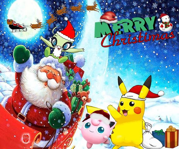 Mobile wallpaper Winter Christmas Pokémon Pikachu Video Game 1139348  download the picture for free