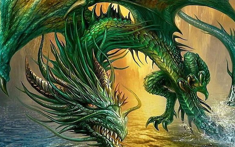 Emerald Dragon Wallpaper - Download to your mobile from PHONEKY