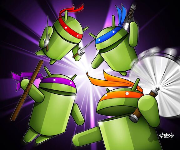 Ninja Androids Unite! 🥷🤖 Wallpaper - Download to your mobile from PHONEKY