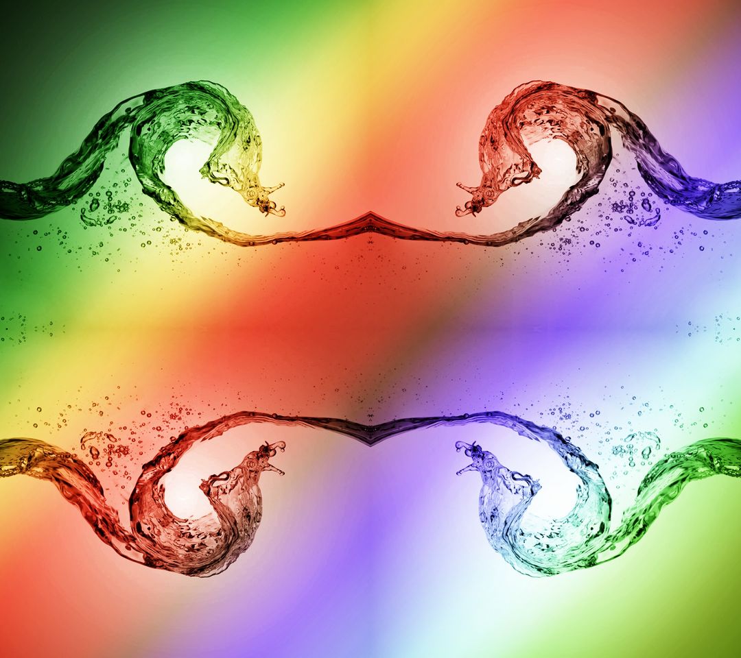 Colorful Waves Wallpaper - Download to your mobile from PHONEKY