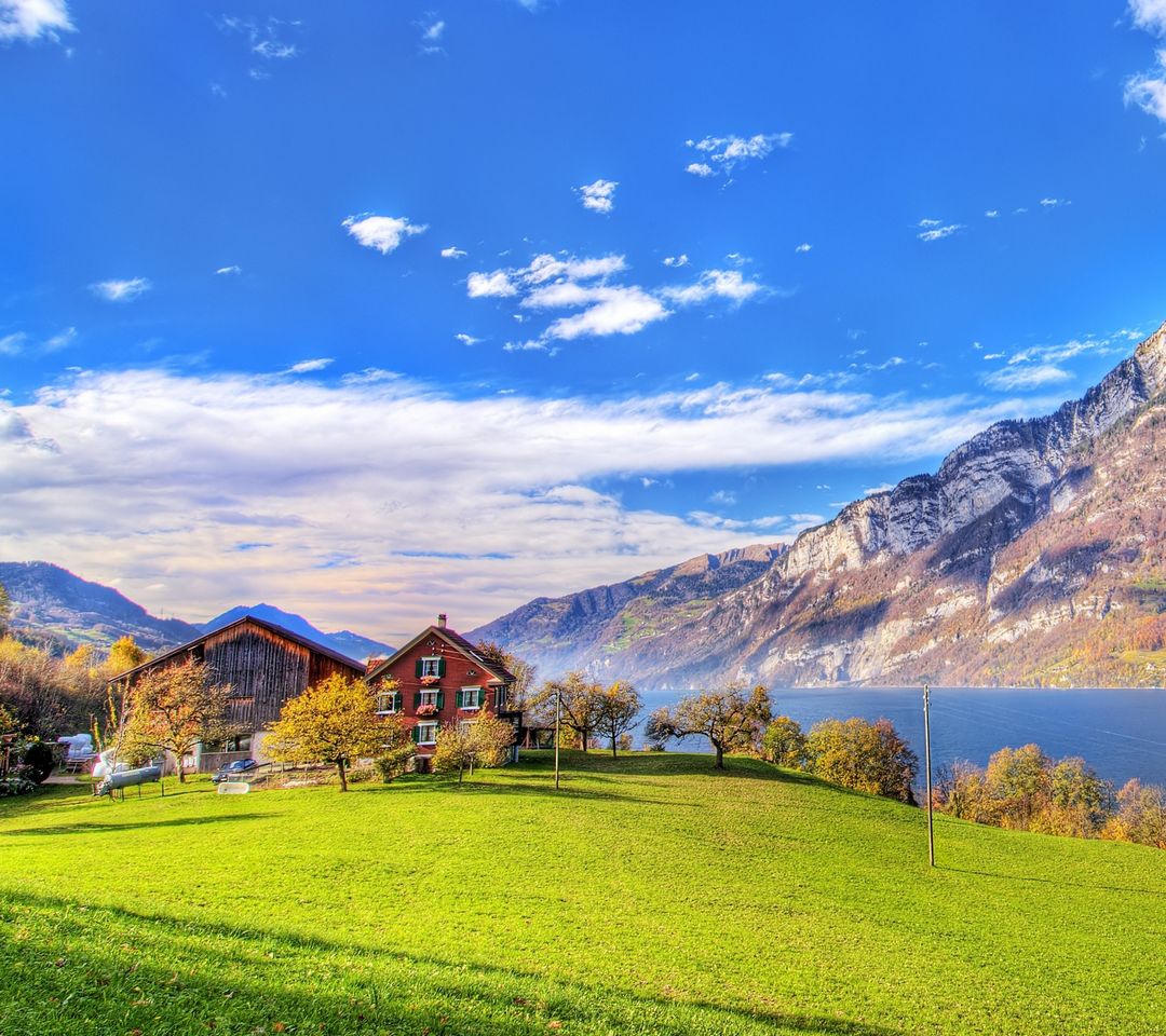 Lake In Switzerland-wallpaper