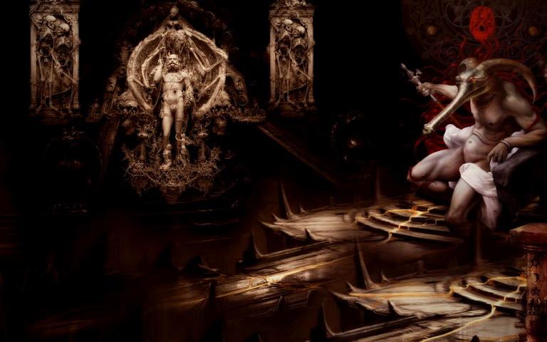 クリス・ククシの精緻な世界：彫刻の旅壁紙 - PHONEKYから携帯端末に