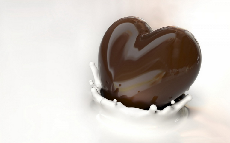 Chocolate Heart Wallpaper - Download to your mobile from PHONEKY