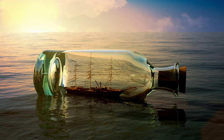 Ship In Bottles Wallpaper - Download to your mobile from PHONEKY