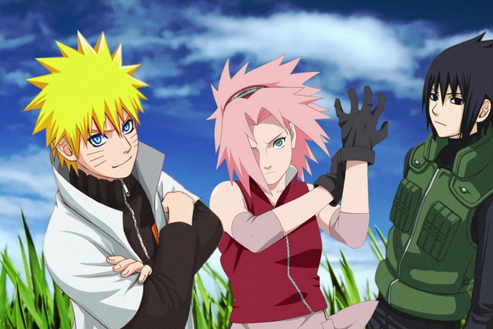 Tô màu Naruto và Sakura - Trang Tô Màu Cho Bé