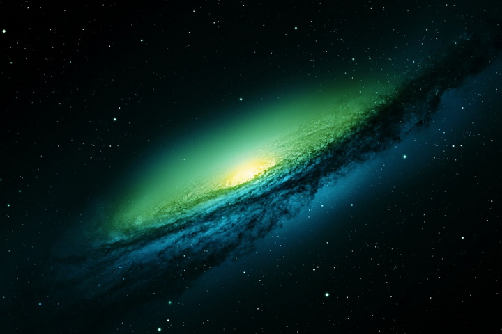 Galassia verde Sfondo - Scarica sul tuo cellulare da PHONEKY