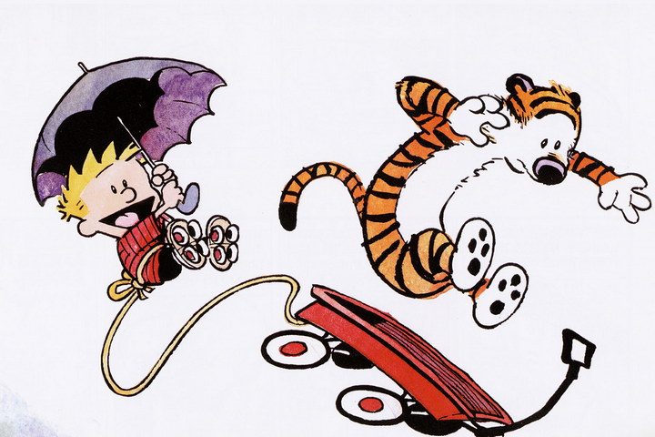 Calvin And Hobbes Jump Wallpaper - Download to your mobile from PHONEKY