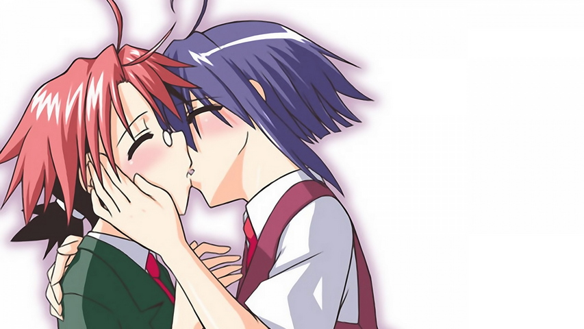 Anime Boy Girl Kiss Wallpaper - Download to your mobile from PHONEKY
