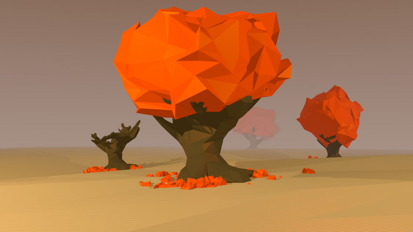 Low Poly Tree Wallpaper - Download to your mobile from PHONEKY