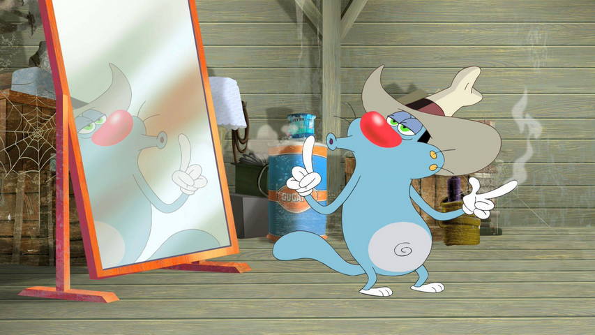Oggy As Cow Boy الخلفية - تحميل إلى هاتفك النقال من PHONEKY