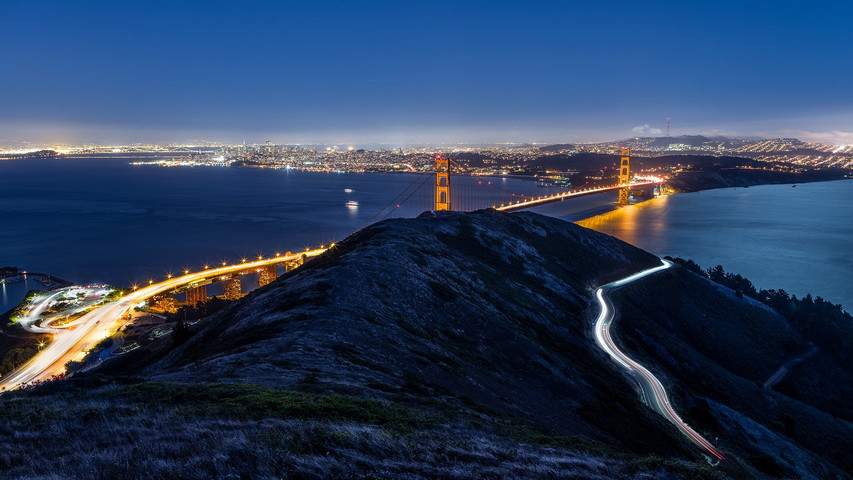 Night Top Hill view Wallpaper - Download to your mobile from PHONEKY