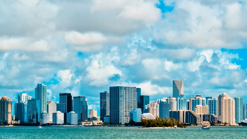 Miami Usa America Miami Beach Sky Clouds Wallpaper - Download to your ...