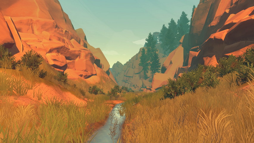 Small River In Firewatch Wallpaper - Download to your mobile from PHONEKY