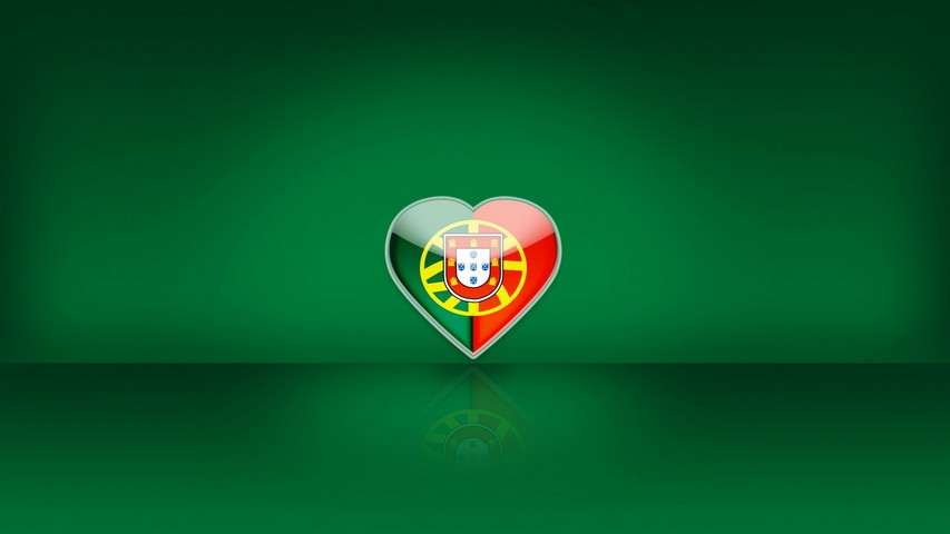 Portugal Flag Heart Wallpaper - Download to your mobile from PHONEKY