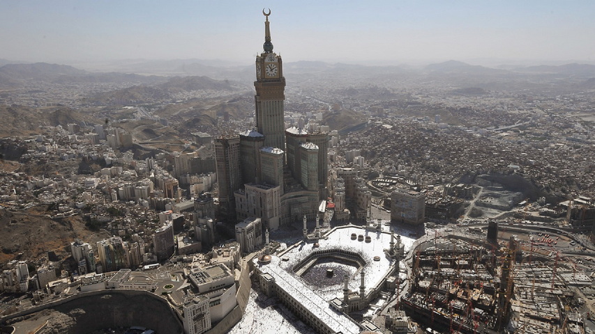 Tour De Lhorloge De La Mecque Fond Décran Télécharger
