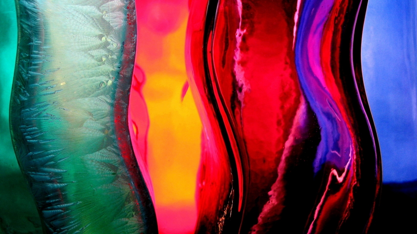 Band-multi farbige Glasflüssigkeit