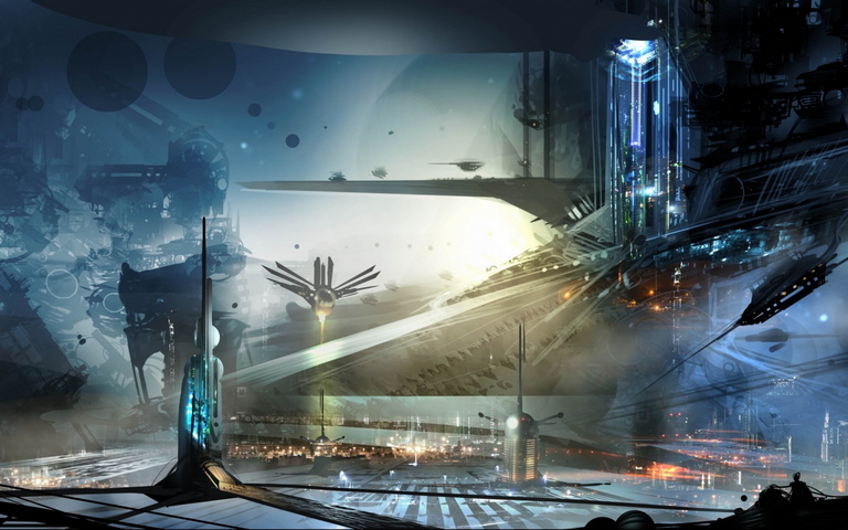 Futuristic City Wallpaper - Download to your mobile from PHONEKY