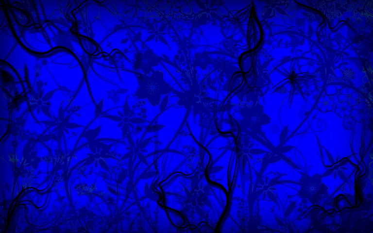 Blue hair in the dark forest - wide 1