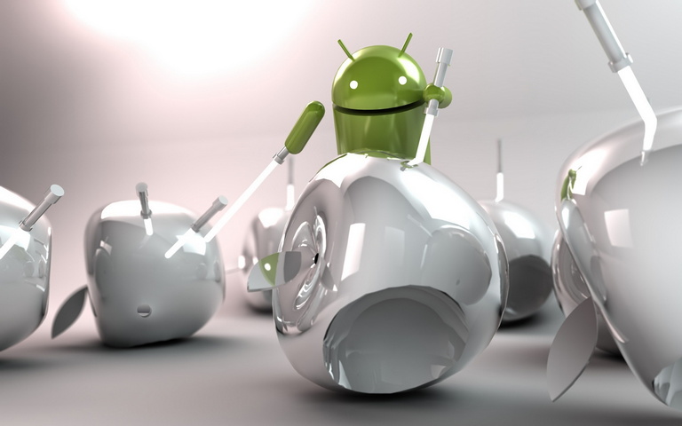 Android Cutting Apple Wallpaper - Download to your mobile from PHONEKY