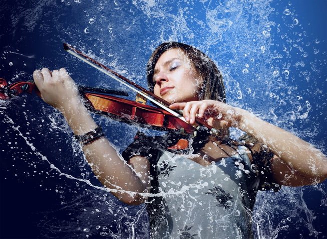 Harmony in Motion: The Fluidity of Classical Music 🎻💧 Wallpaper ...