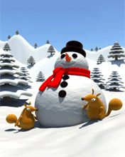 animated snowball fight gif