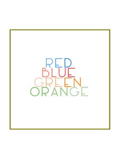 Red Blue Green Orange
