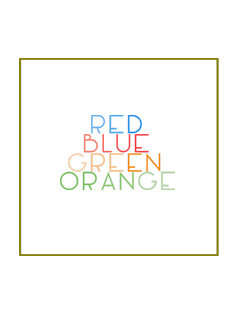 Red Blue Green Orange