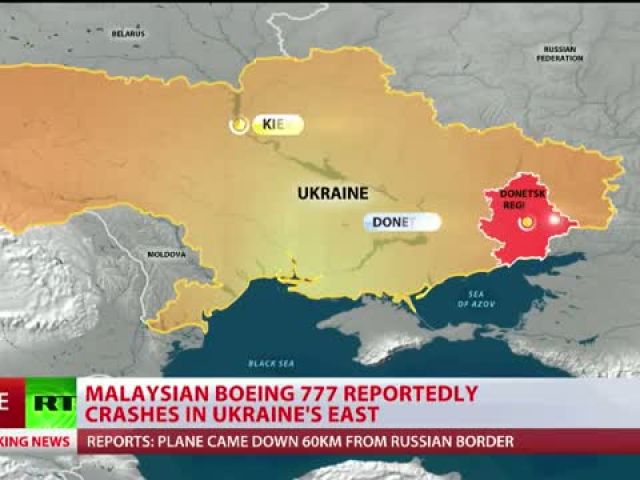 Malaysian airliner crashes in E. Ukraine