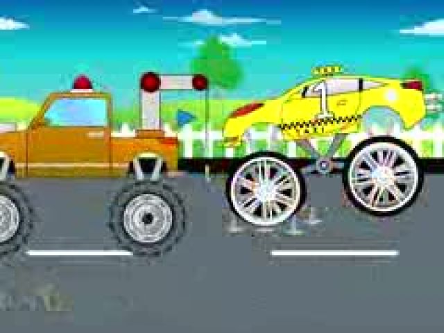 Tow Truck Counting Taxi Truck - Learning Video