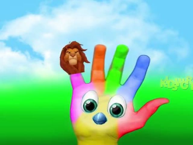 Lion Cartoon Finger Family Nursery Rhymes Video - PHONEKY