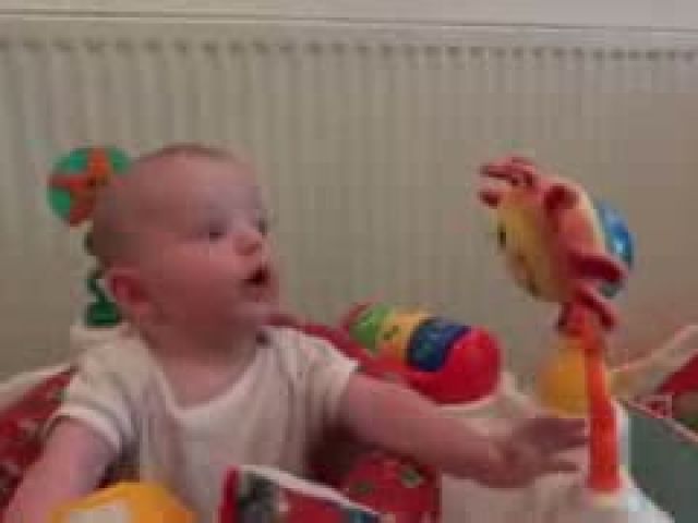 Funny Babies Scared of Toys