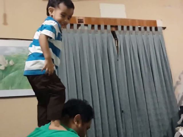 Happy kid Jumping