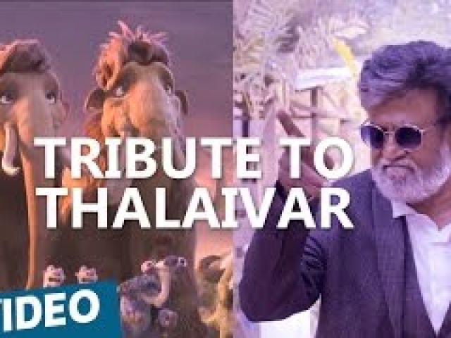 Tribute To Thalaivar from Ice Age 5 - Kabali