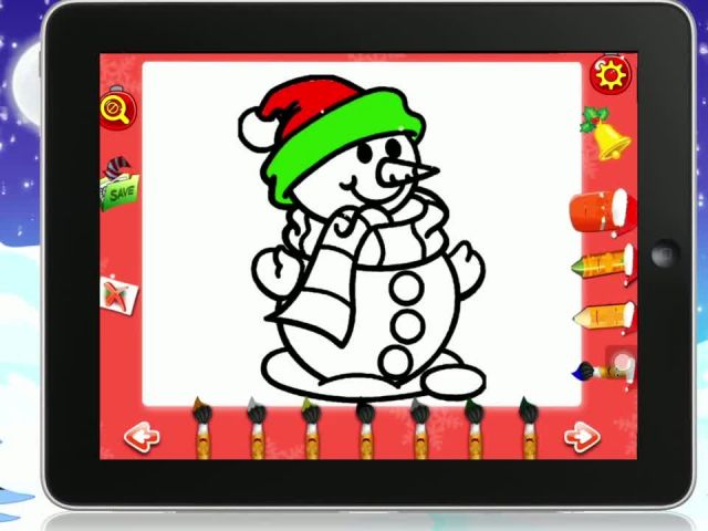 Christmas Kids Coloring Book - iOS Android Gameplay Trailer By Gameiva