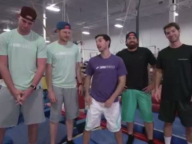 Trampoline Charades Team Battle - Dude Perfect