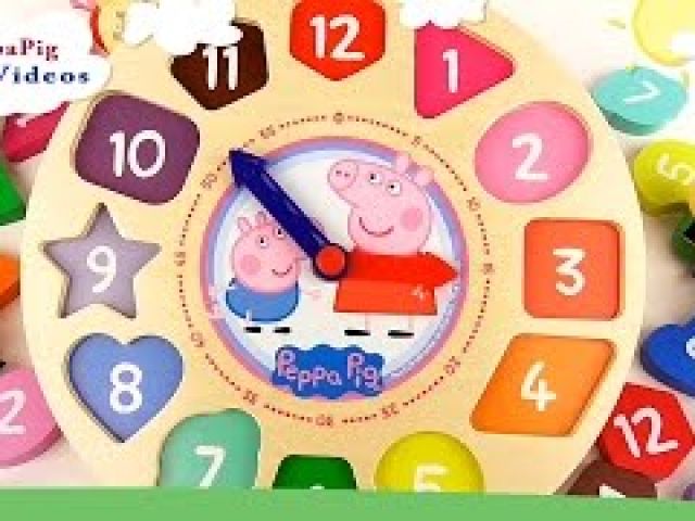 Peppa Pig's Clock Puzzle Wooden Toy
