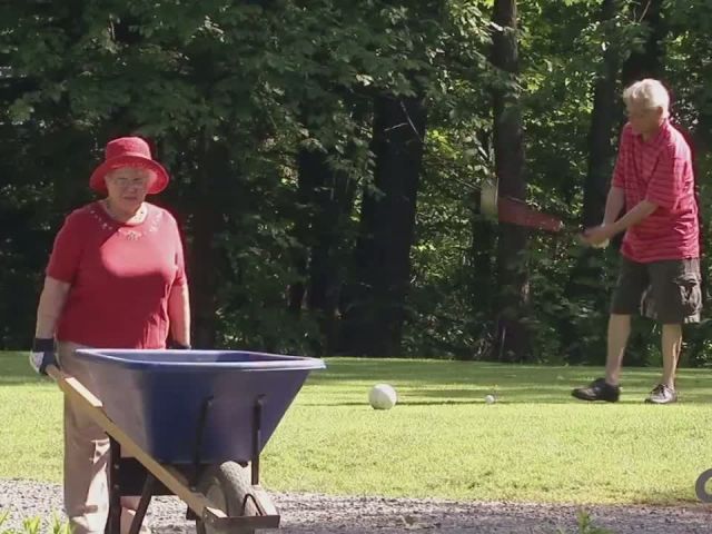 Evil Old Lady Buries Her Husband