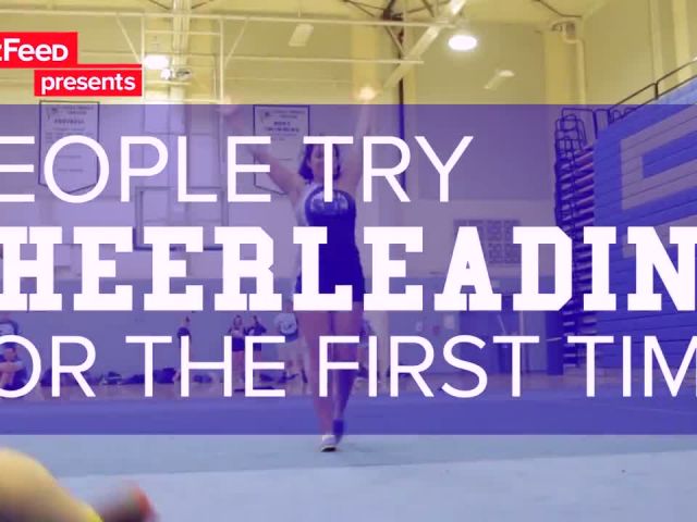 People Try Cheerleading For The First Time