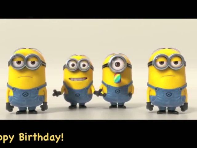 Minions Sing Happy Birthday