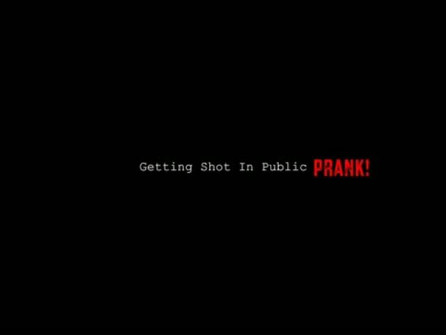 Getting Shot In Public Prank