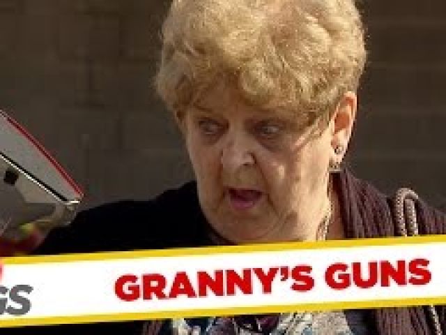 Badass Granny and her Guns !