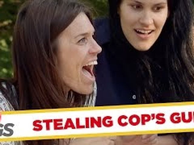 Stealing Cop's Gun Gone Wrong ! (Sooo Funnyy)