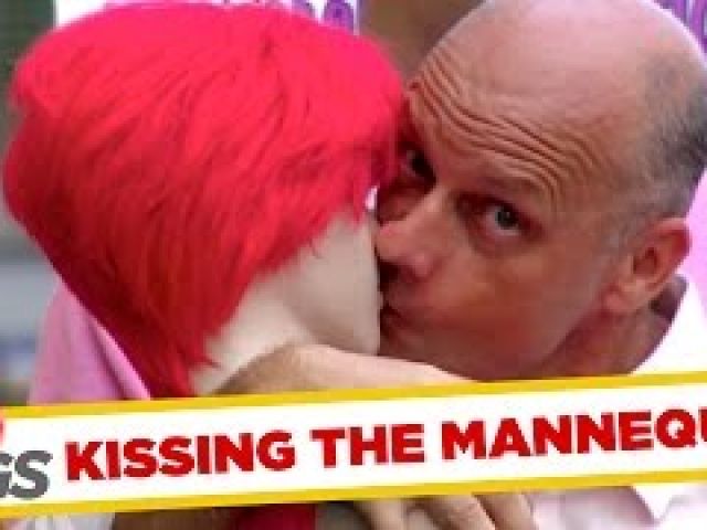 Creepy Man Makes out with Mannequin